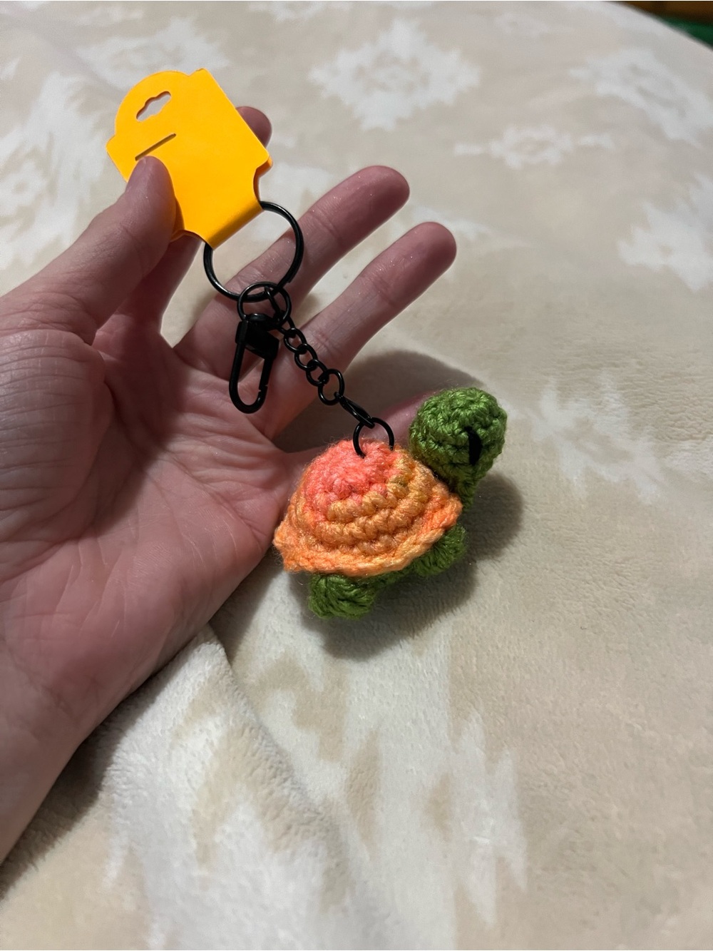 Crocheted Turtle Keychain 🐢 - Picture 2 of 6